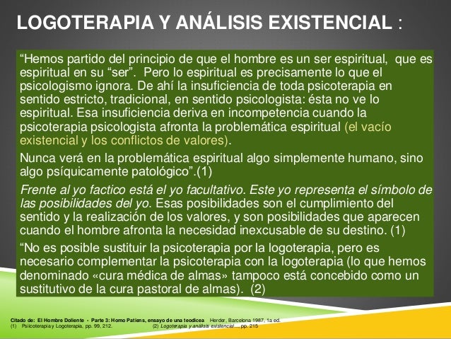 logoterapia analisis existencial viktor frankl